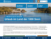 Tablet Screenshot of mecklenburgische-seenplatte.de